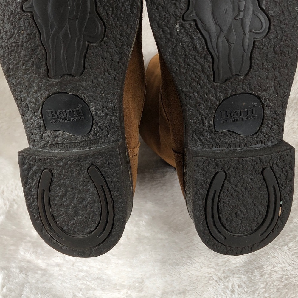Born Roper Style Western Suede Boots 7.5 38.5 - Picture 8 of 11